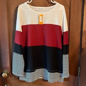 XXL PESION WAFFLE LONG SLEEVE SHIRT TOP 2X NWT NEW